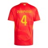 Officiële Voetbalshirt Spanje Martin Zubimendi 4 Thuis EK 2024 - Heren